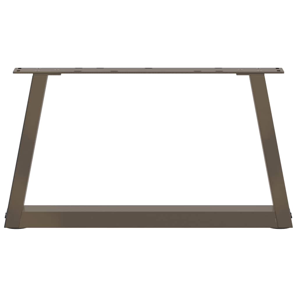 Couchtischbeine V-Form 2 Stück Schwarz 30x(30-31,3) cm Stahl