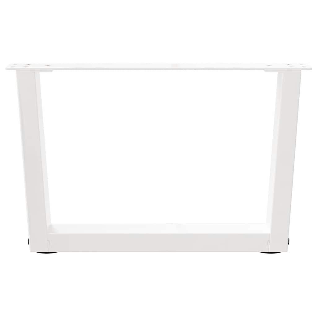 Couchtischbeine V-Form 2 Stück Schwarz 30x(30-31,3) cm Stahl