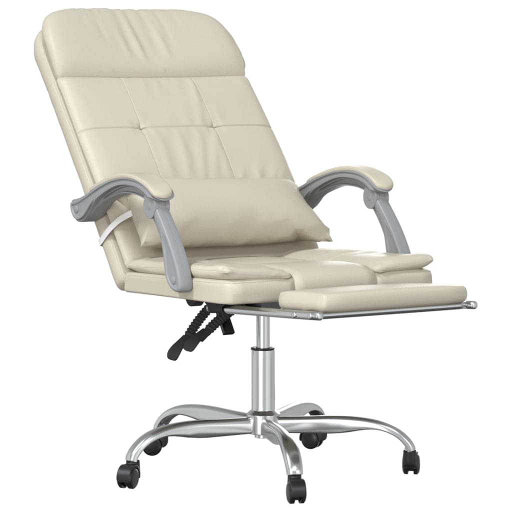 Bürostuhl mit Massagefunktion Schwarz Kunstleder