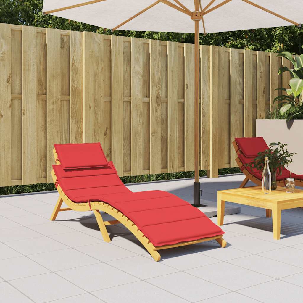 Sonnenliegen-Auflage Grau 186x58x4 cm Oxford-Gewebe