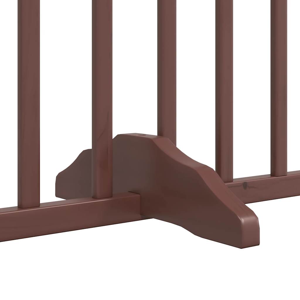 3-tlg. Hundetor Faltbar 150 cm Pappelholz