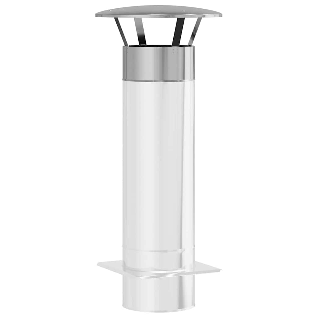 Regenabdeckung Schornstein Silber 20 x 20 x 18 cm Edelstahl
