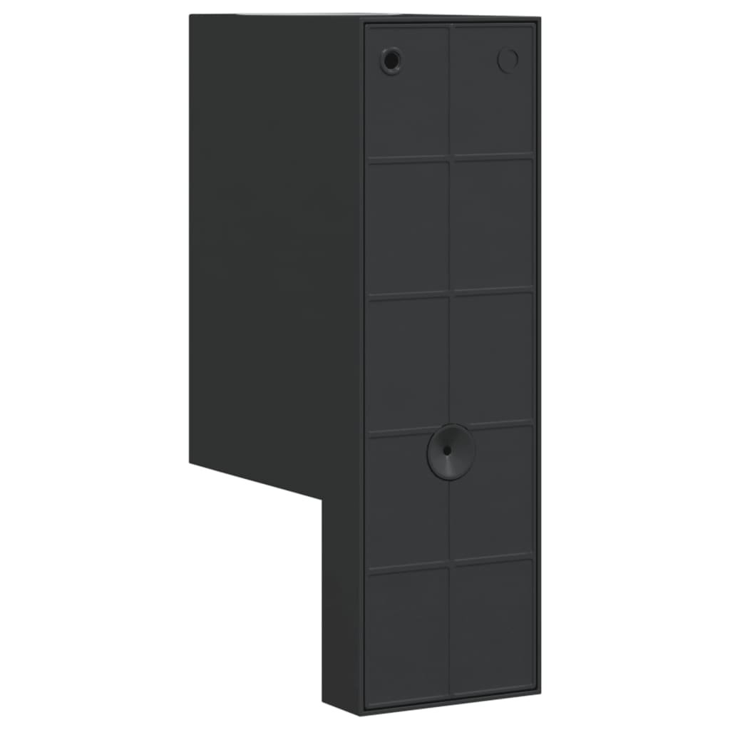 Außenwandleuchten 2 Stk. Schwarz Aluminiumdruckguss