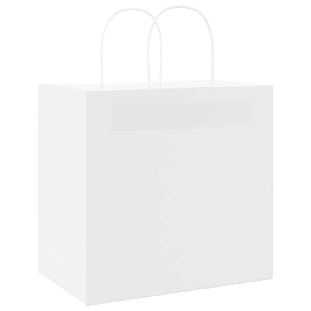 Papiertragetaschen 50 Stk. mit Henkeln Braun 21x11x36 cm