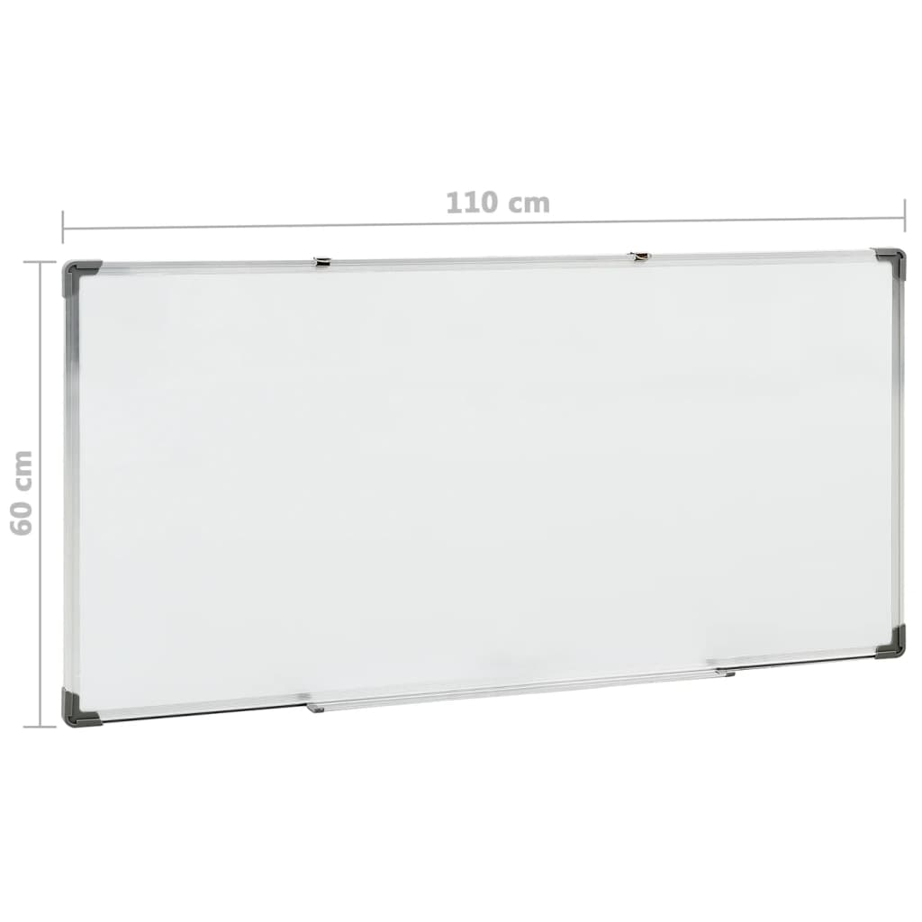 Magnetisches Whiteboard Weiß 50 x 35 cm Stahl