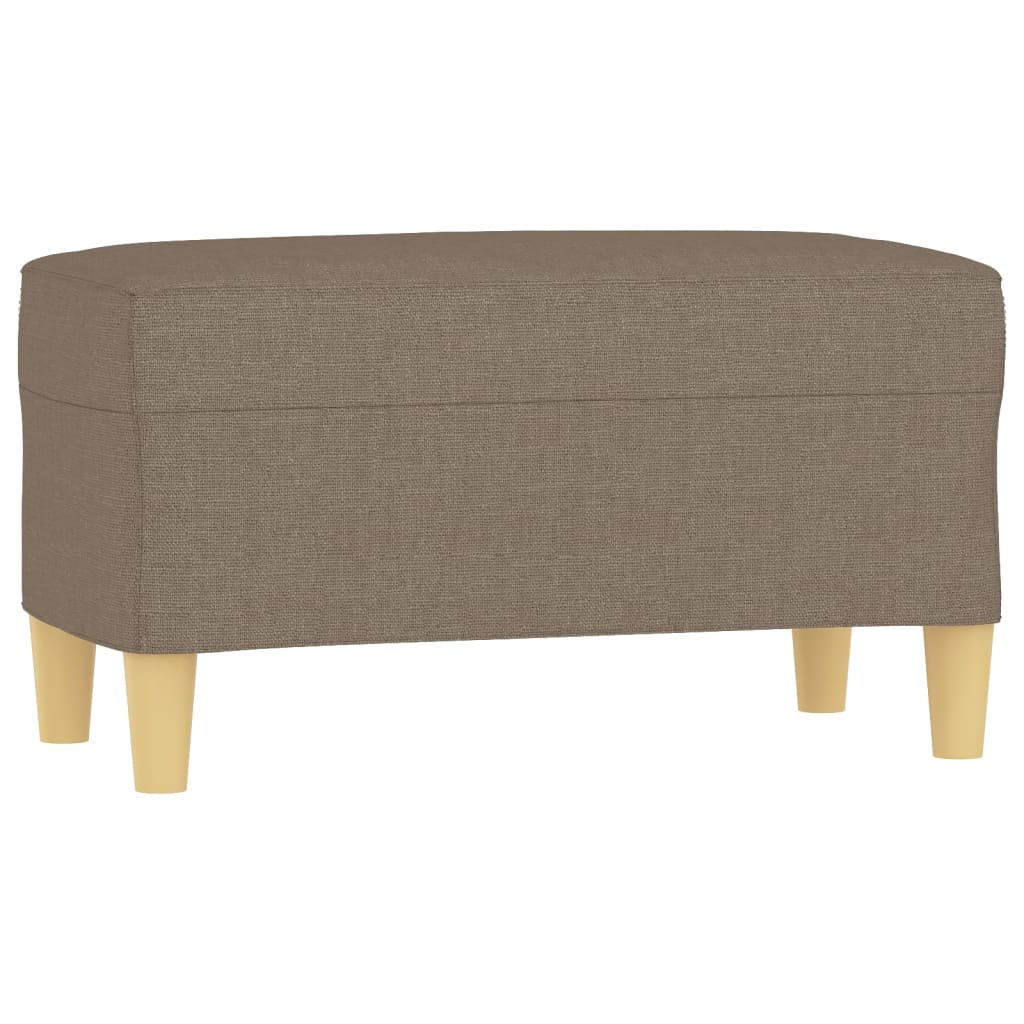 Sitzbank Hellgrau 70x35x41 cm Stoff