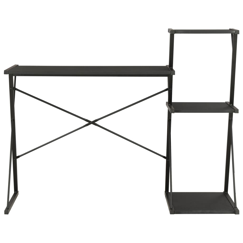 Schreibtisch mit Regal Weiß 116×50×93 cm