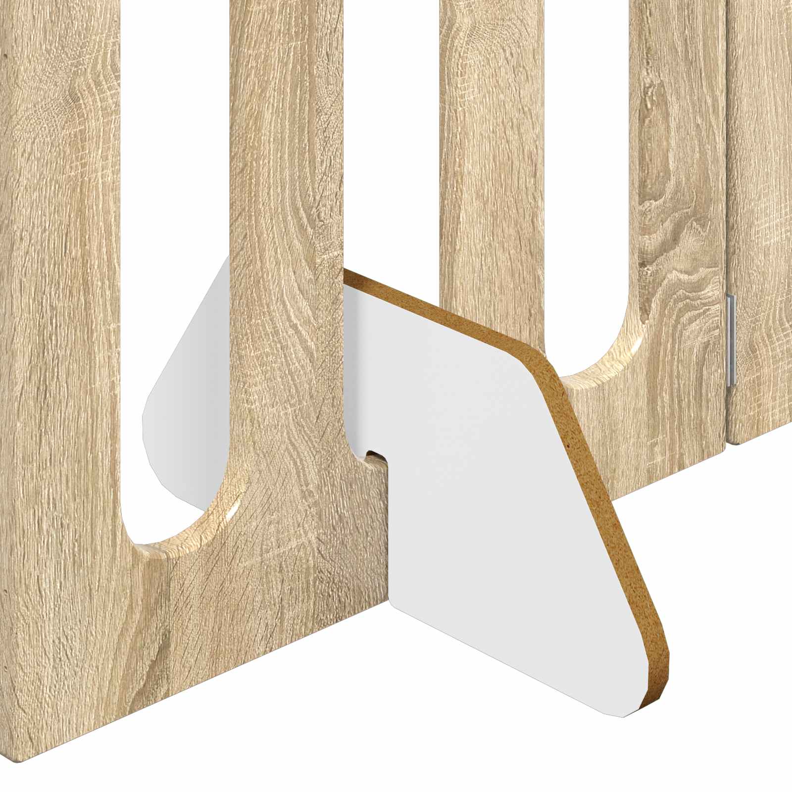 Faltbarer Haustierzaun 2 pcs Weiß 100,5 x 38 x 70 cm