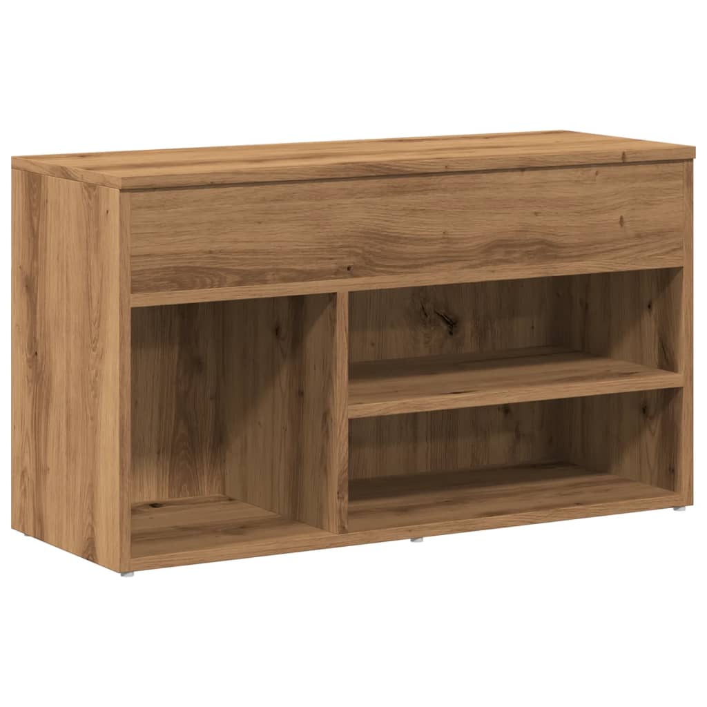 Schuhbank Weiß 60x30x45 cm Holzwerkstoff