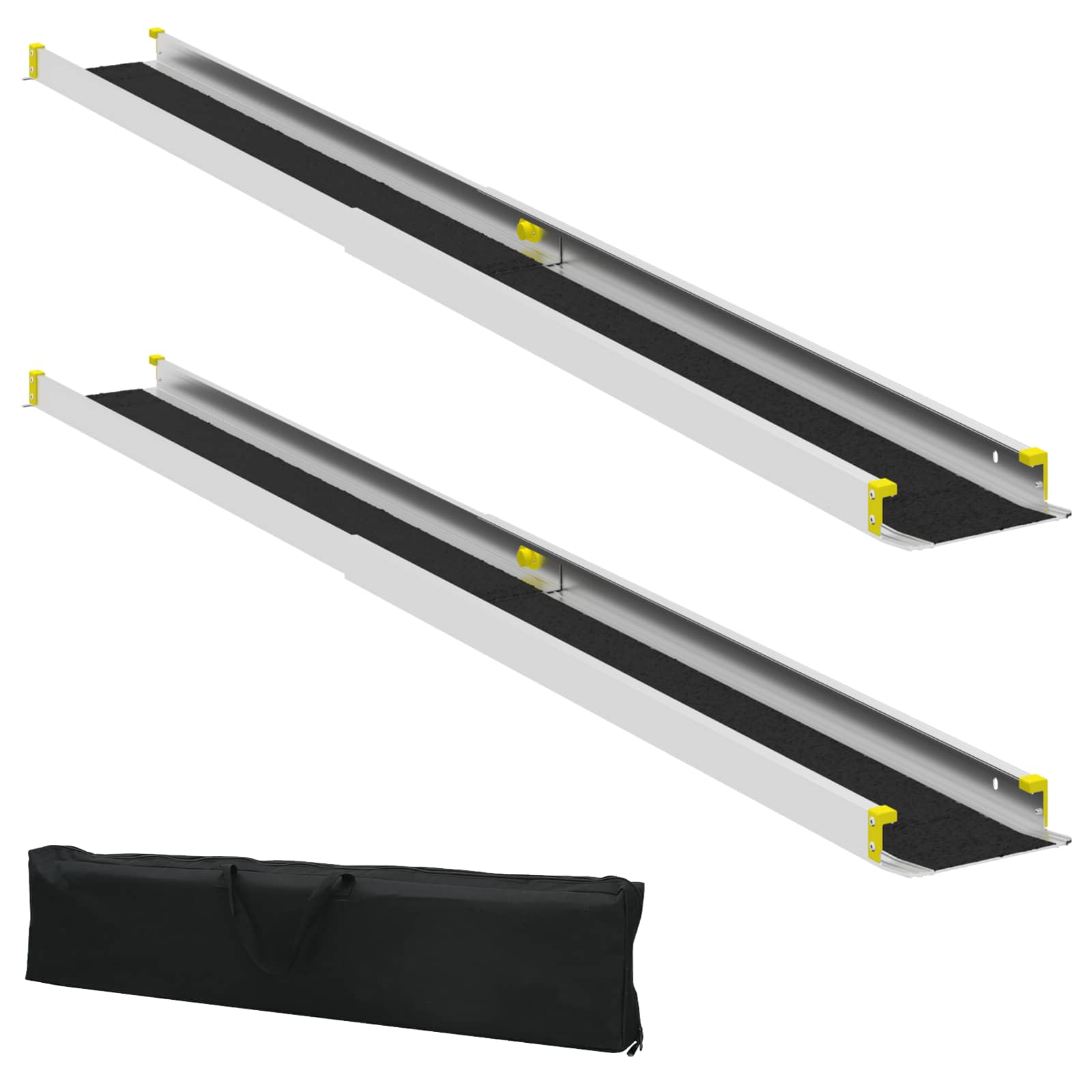 Rampe für Rollstühle 270 kg 2 pcs Schwarz 152 x 19 x 5,5 cm
