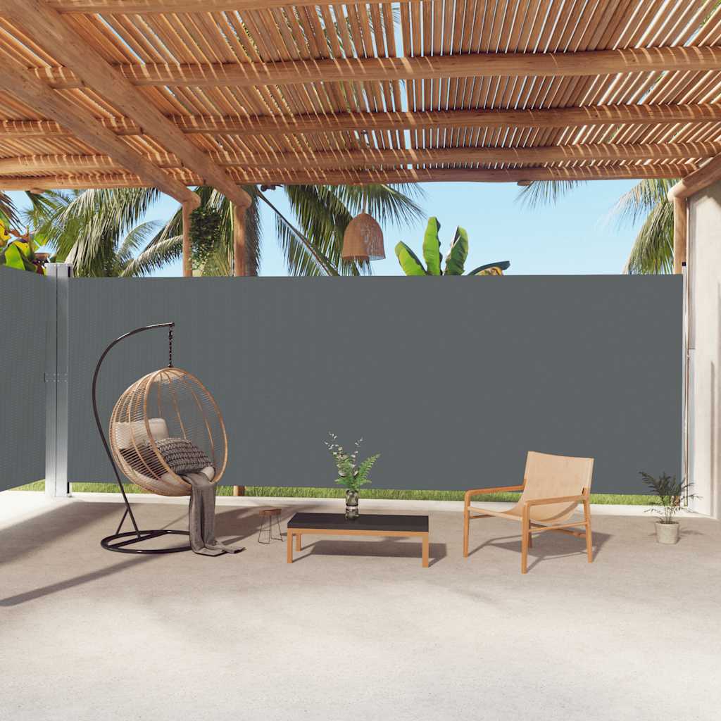 Ausziehbare Seitenmarkise 160×600 cm Braun