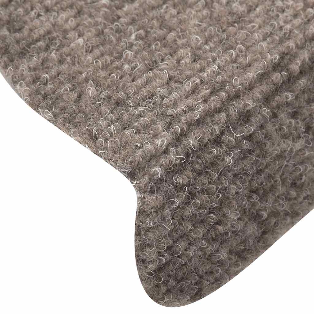 Stufenmatten Selbstklebend 15 Stk. 56x17x3 cm Hellbraun Halbrund