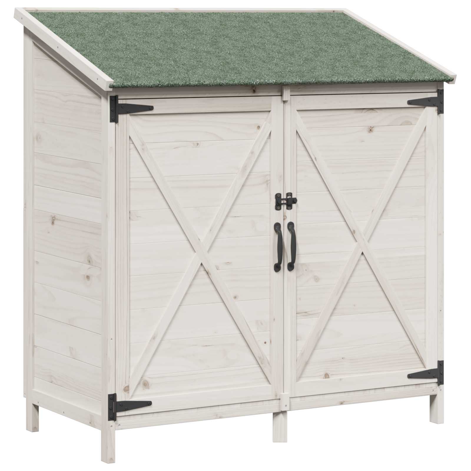 Gartenschuppen Natur 59,5 x 56 x 113,5 cm Massivholz aus Fichte