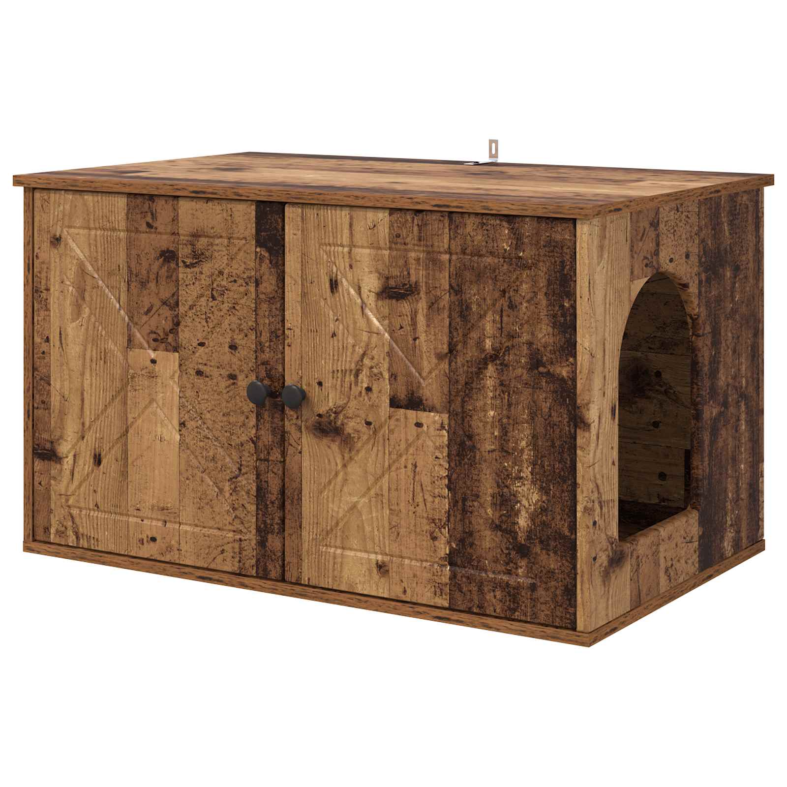 Katzenhaus Weiß 85 x 55 x 50,5 cm Holzwerkstoff