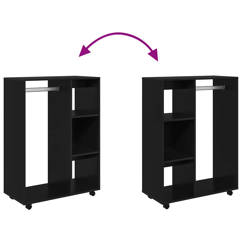Kleiderschrank Weiß 80x40x110 cm Holzwerkstoff