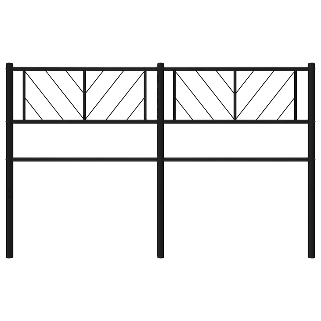 Ersatz-Kopfteil Metall Schwarz 100 cm
