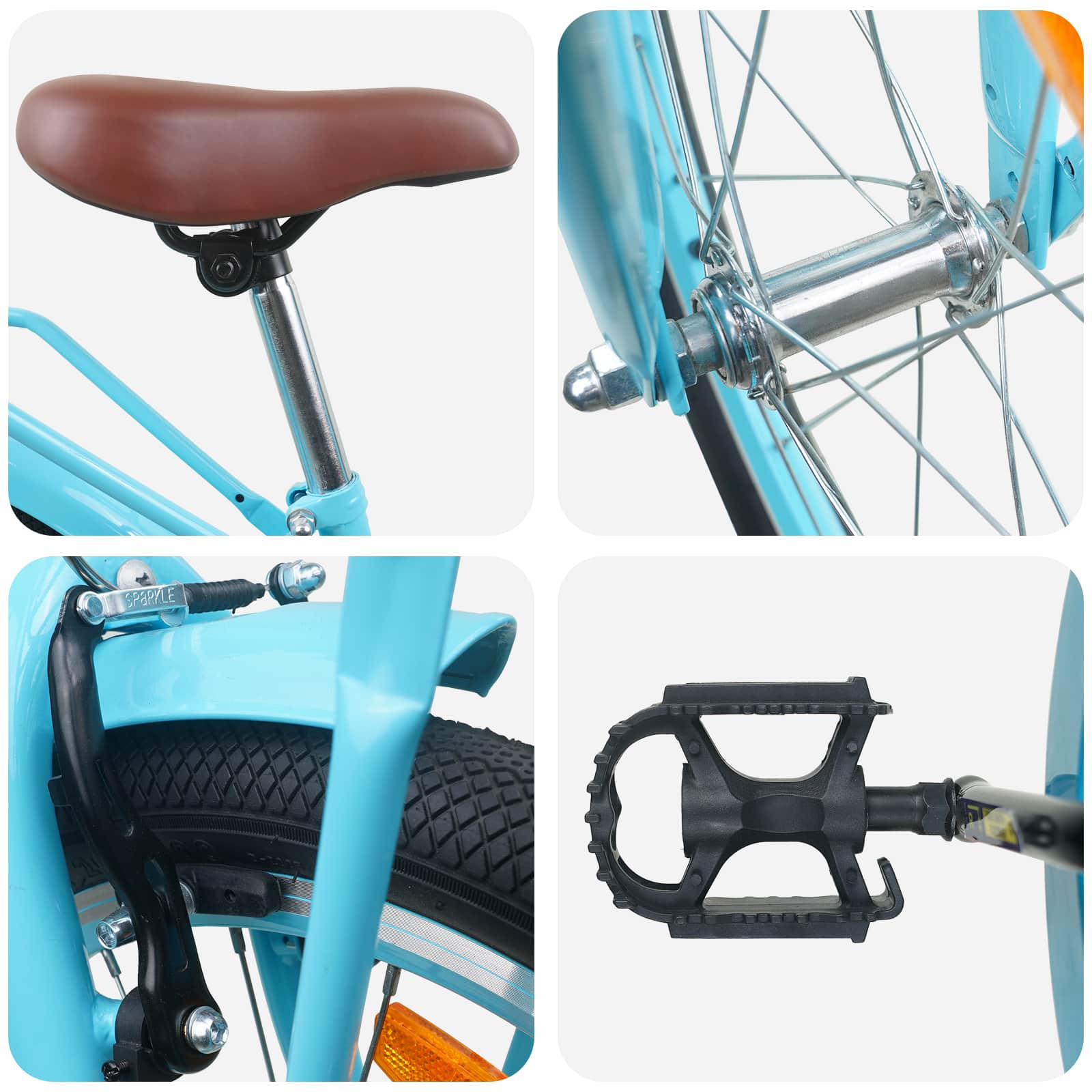 Kinderfahrrad 12 Zoll für 2-4 Jahre alt Hellrosa