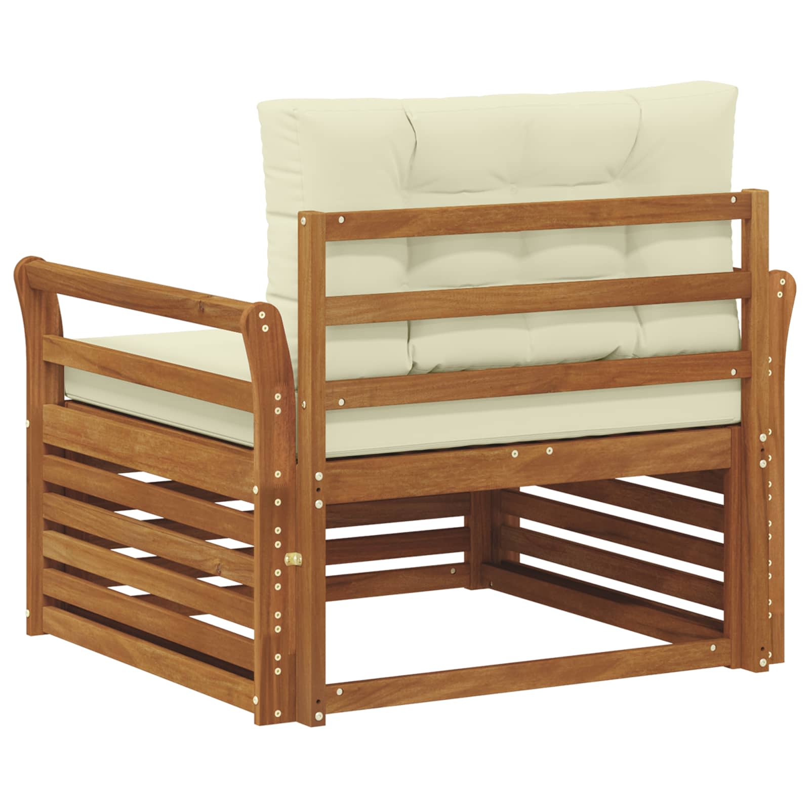 2 Stück Outdoor-Sofa Natur