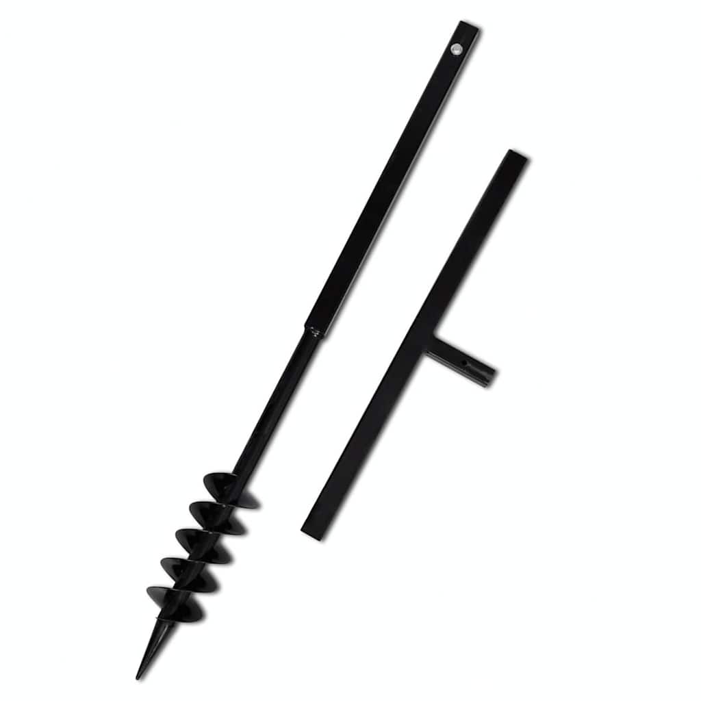 Erdbohrer mit Griff 100 mm Verlängerungsrohr 9 m