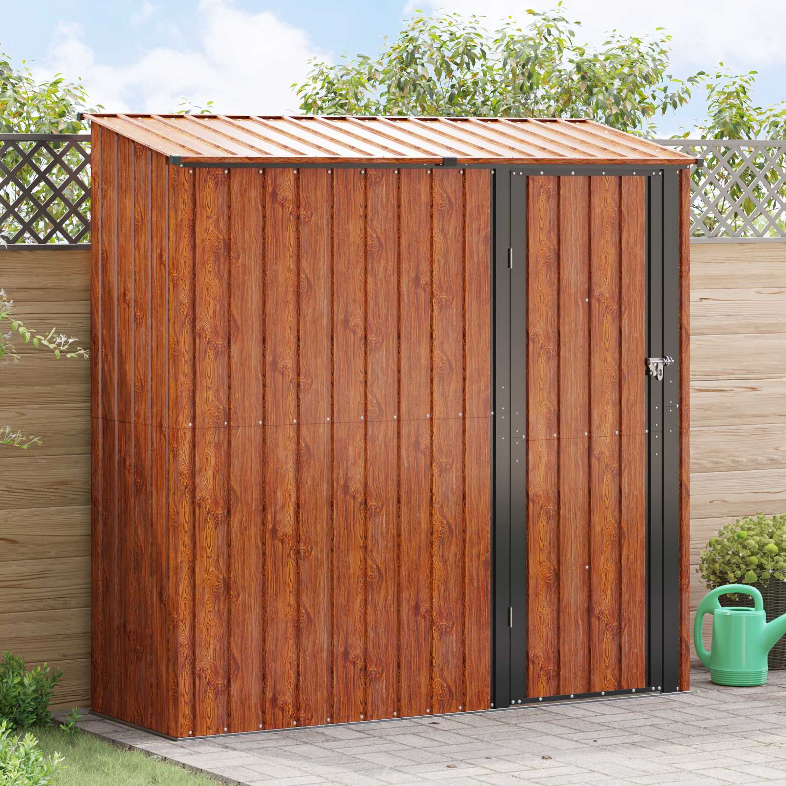 Gartenhütten Anthrazit 103 x 74 x 200 cm Metall
