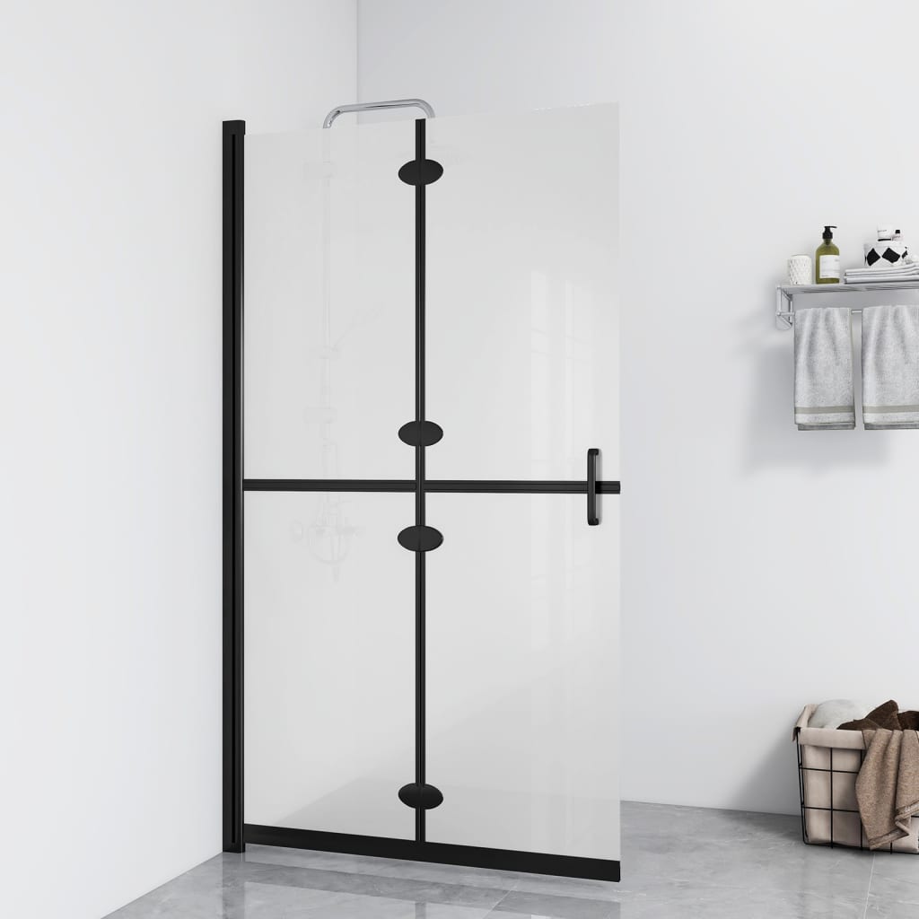 Faltbare begehbare Duschwand Transparentes ESG Glas 70x190 cm