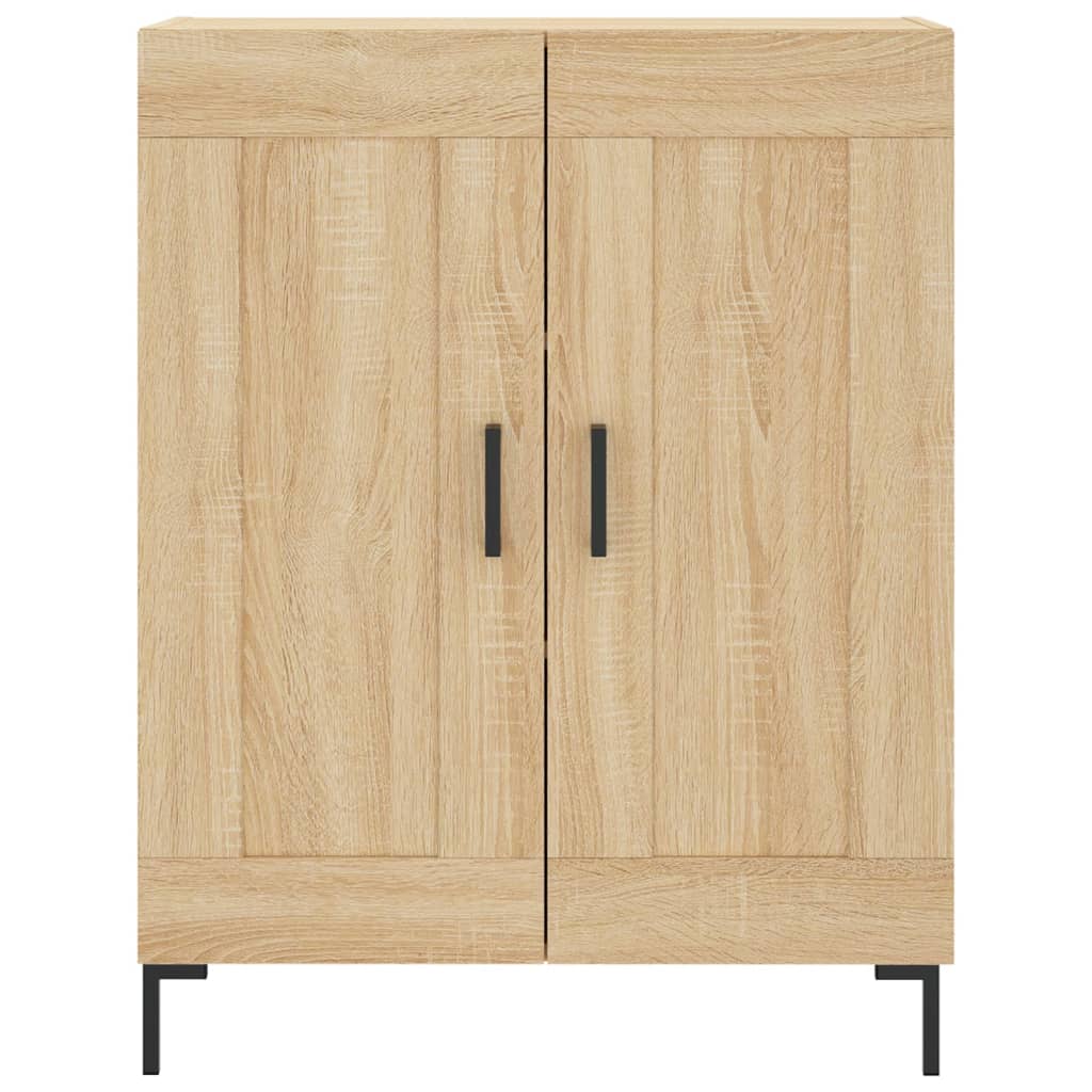 Highboard Betongrau 69,5x34x180 cm Holzwerkstoff
