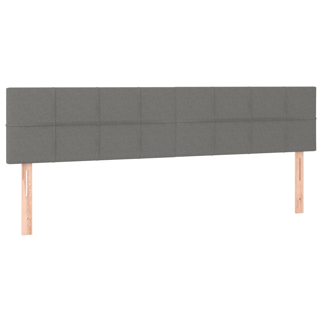 Kopfteil Hellgrau 80x5x118/128 cm Stoff