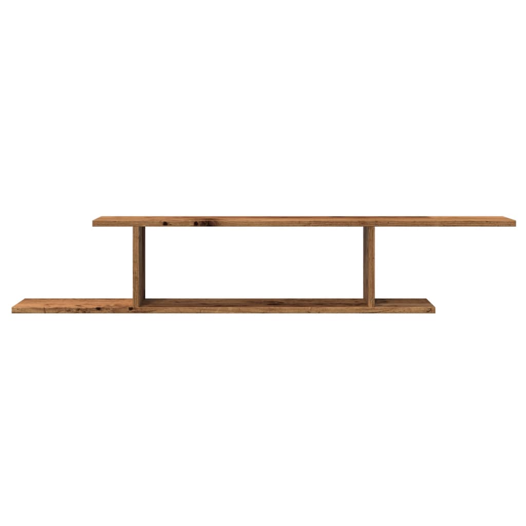 TV-Wandregal Weiß 125x18x23 cm Holzwerkstoff