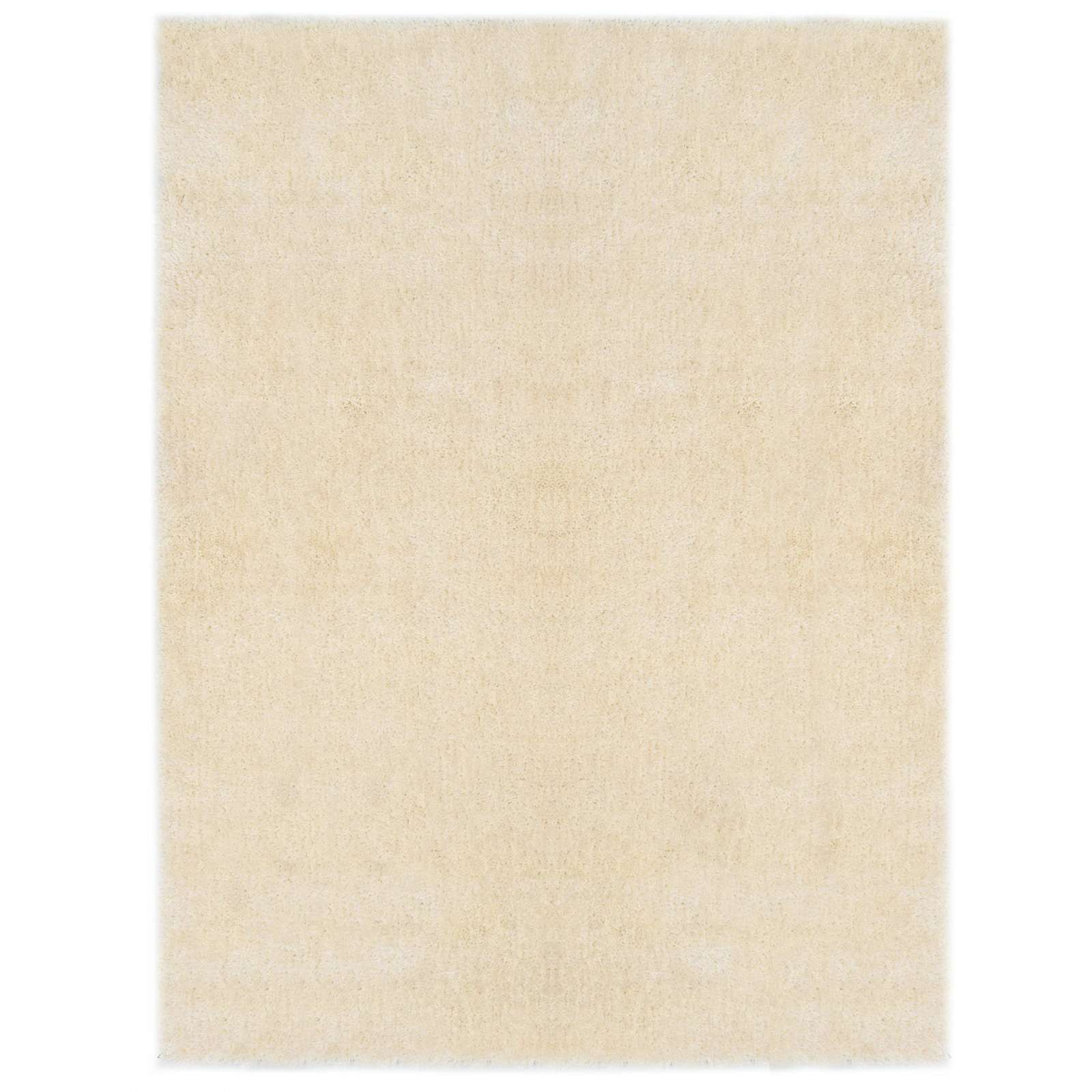 Shaggy Bereichsteppich Creme 120 x 160 cm Polyethylen