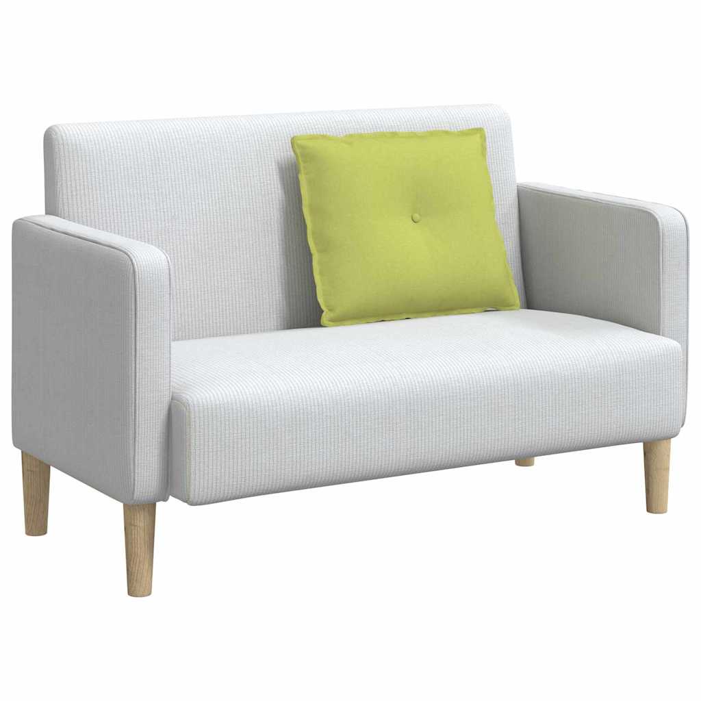 Rückenkissen Hellgrau 50 x 19 x 45 cm Stoff