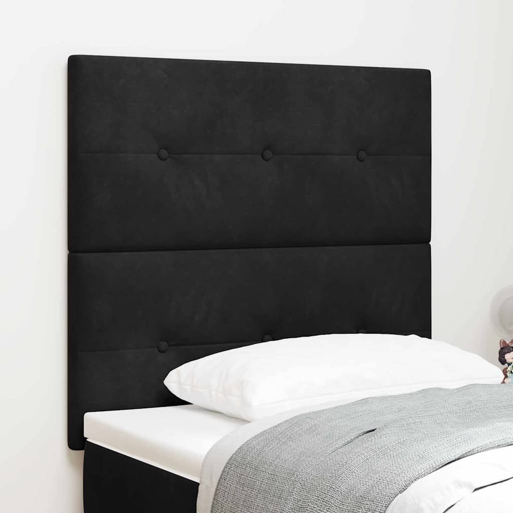 Kopfteil Hellgrau 80 cm Samt