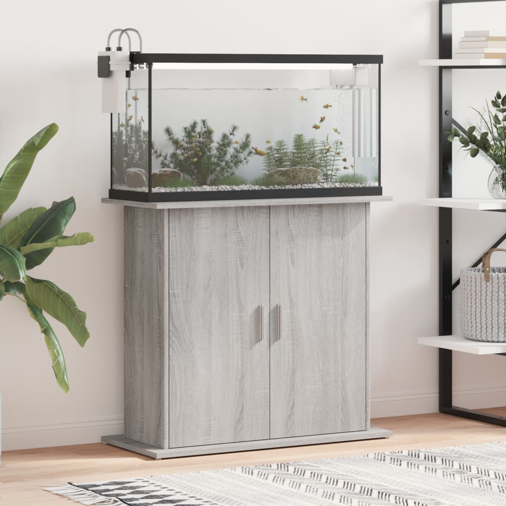 Aquariumständer Weiß 81x36x73 cm Holzwerkstoff