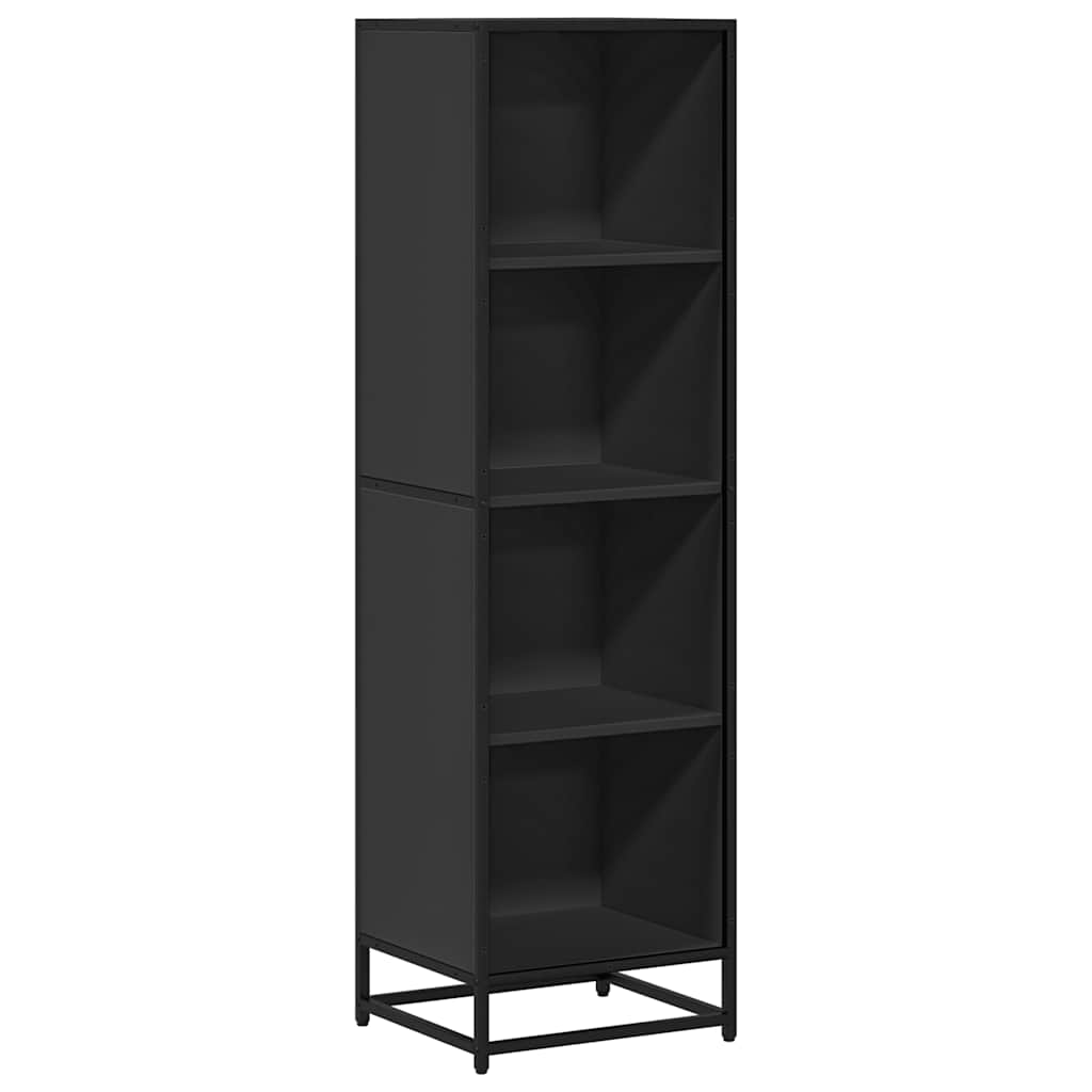 Bücherregal Schwarz 60x35x139 cm Holzwerkstoff