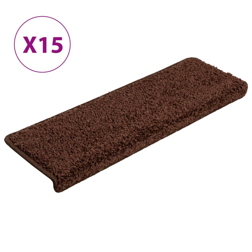 Stufenmatten 15 Stk. 65x21x4 cm Grau Rechteckiger Rand