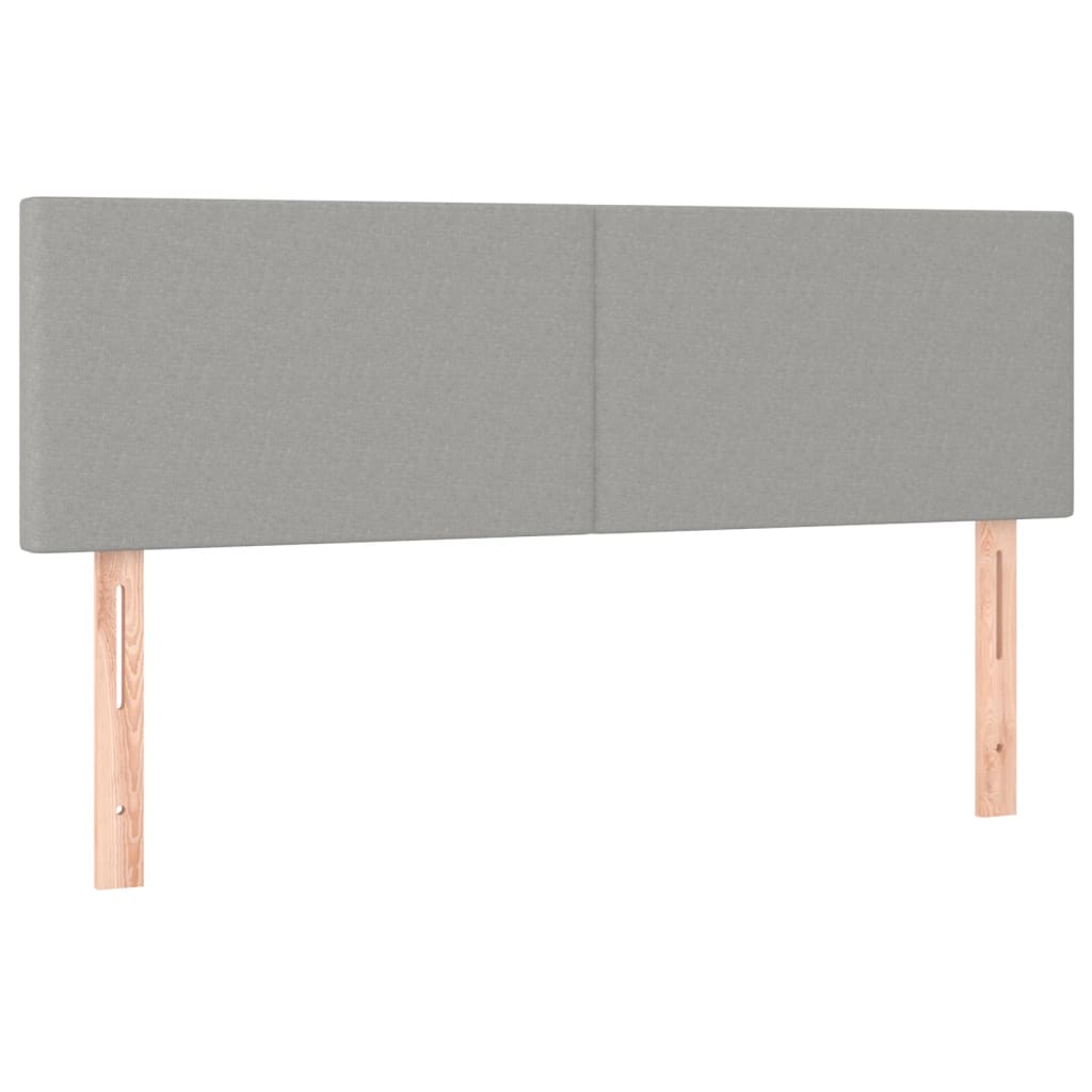 Kopfteil Hellgrau 80x5x118/128 cm Stoff