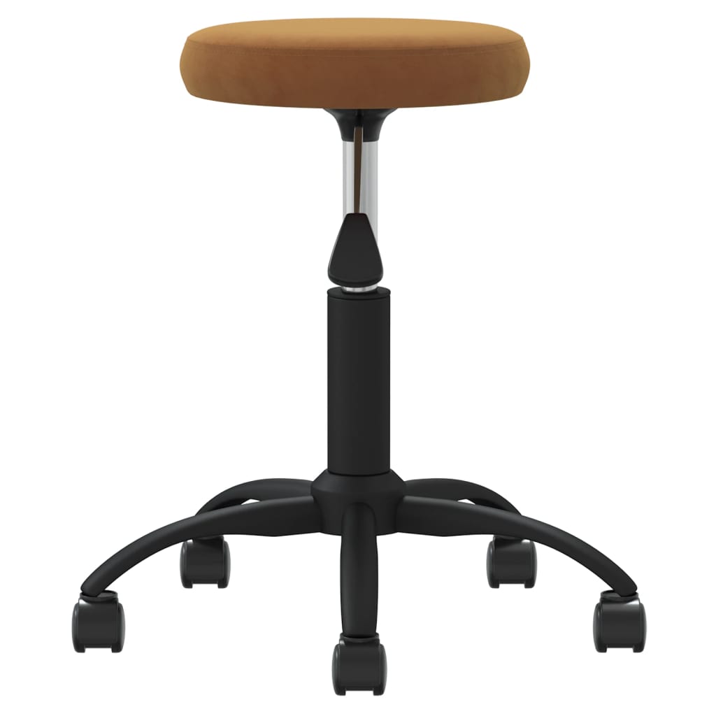 Massagehocker Samt Senfgelb