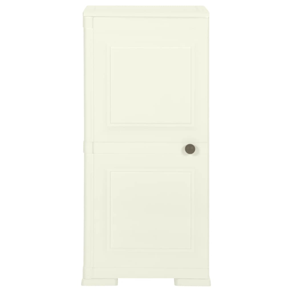 Kunststoffschrank 79x43x125 cm Holzdesign Vanilleeis