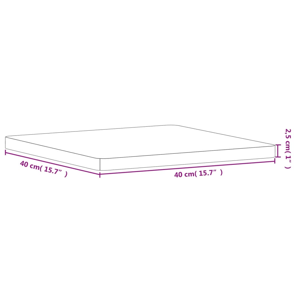 Tischplatte Ø30x1,5 cm Rund Massivholz Buche