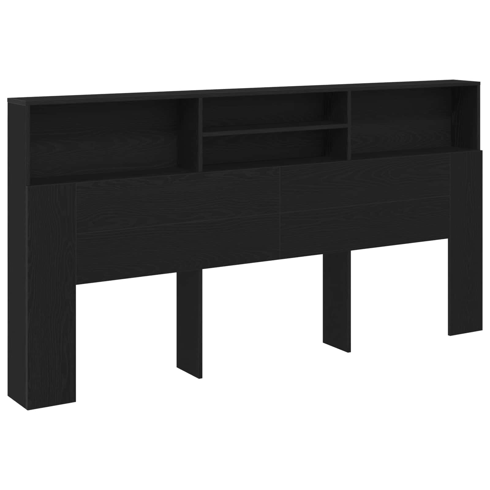 Bett-Kopfteil mit Ablagen Weiß 100x19x103,5 cm