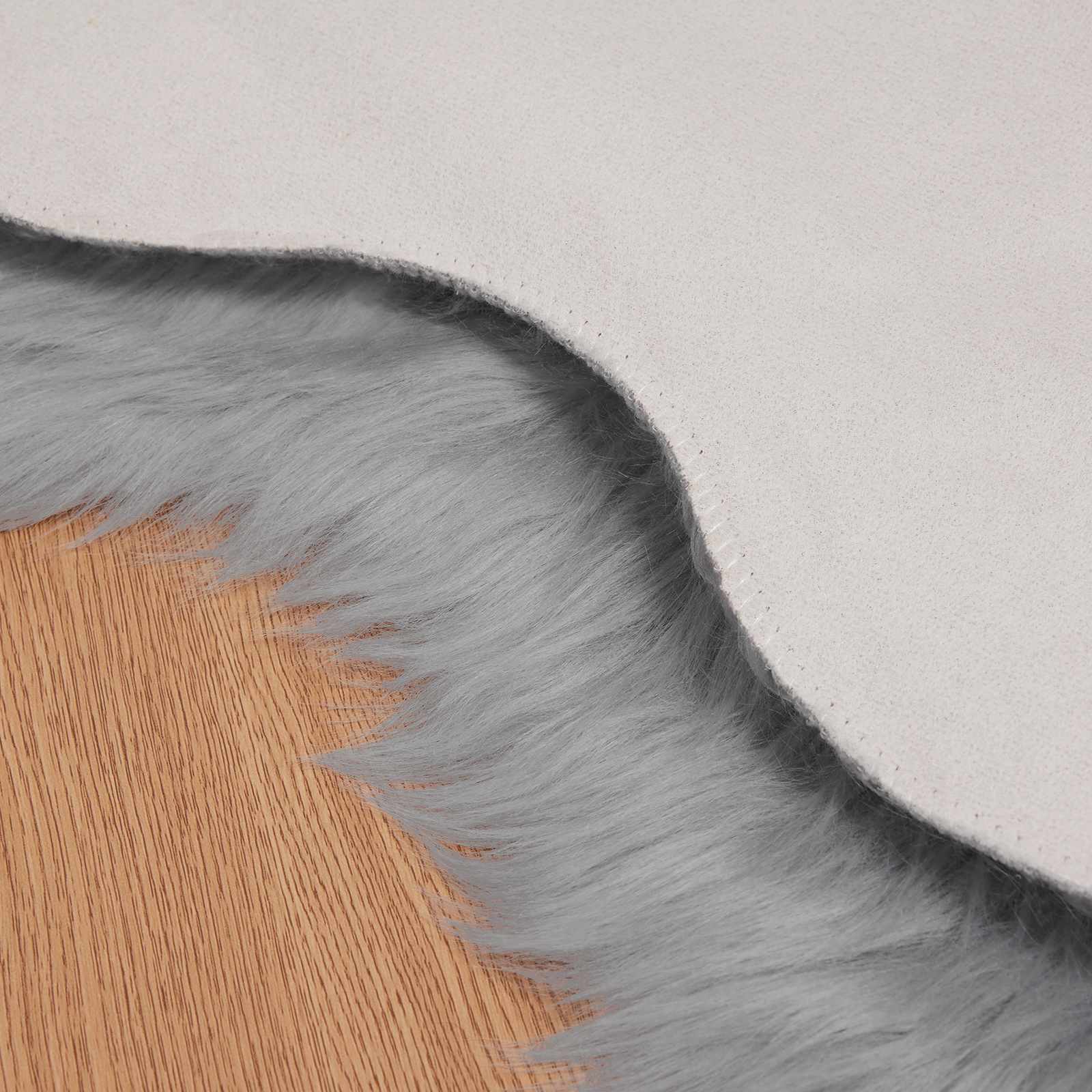 Teppich aus Kunstschaffell TAFALLA Weiß 60 x 110 cm Polyester