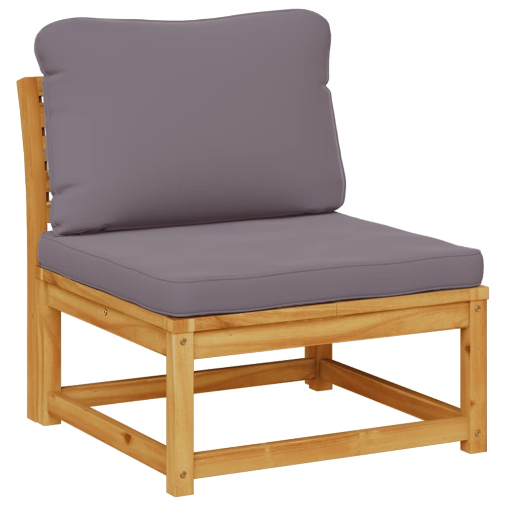 4-tlg. Garten-Lounge-Set mit Kissen Massivholz Akazie