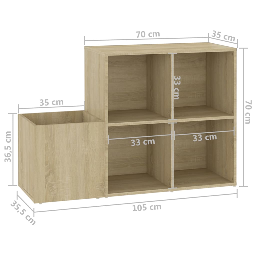 Flur-Schuhschrank Weiß 105x35,5x70 cm Holzwerkstoff