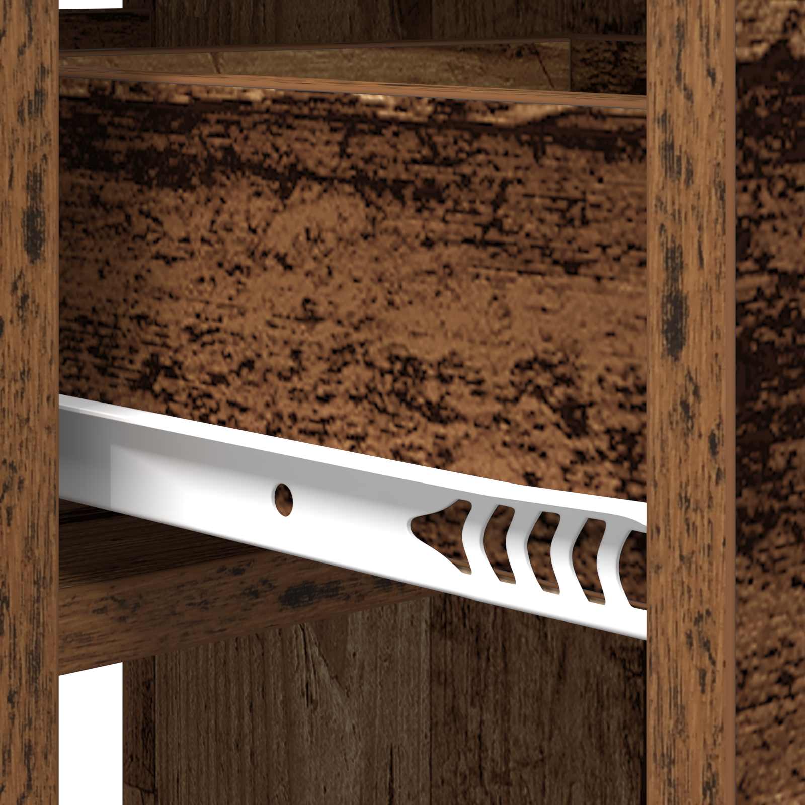 Esstisch 115 x 70 x 75 cm Holzwerkstoff Weiß Rechtwinklig