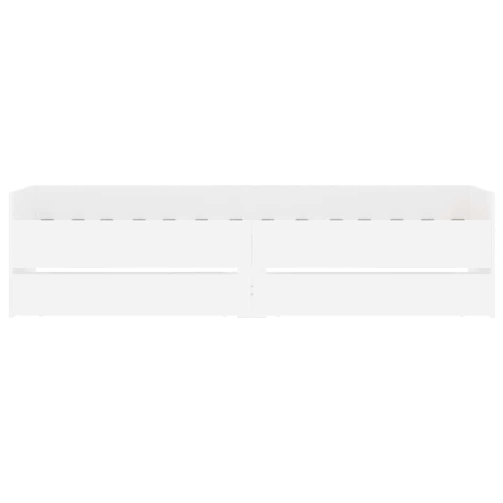 Bett mit Schubladen Braun Eiche-Optik 75x190 cm