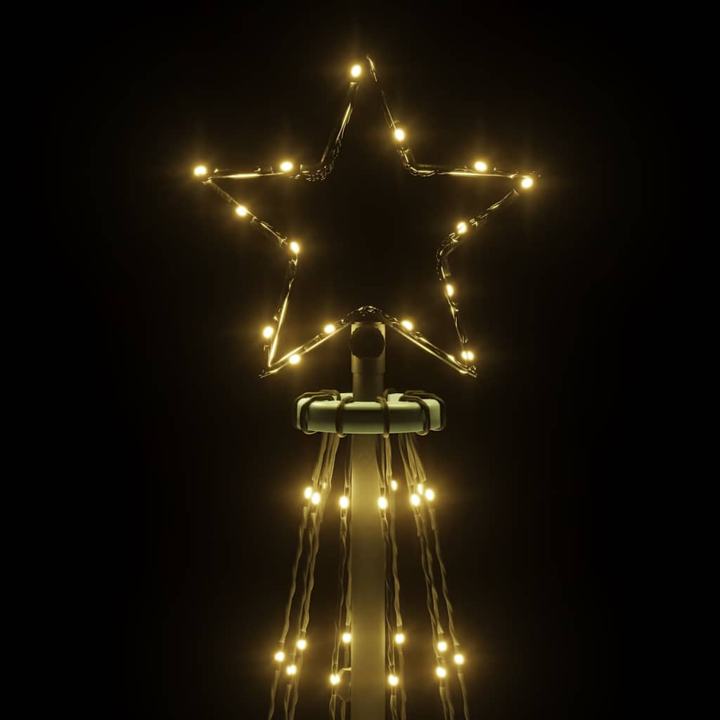 LED-Weihnachtsbaum Kegelform Warmweiß 108 LEDs 70x180 cm