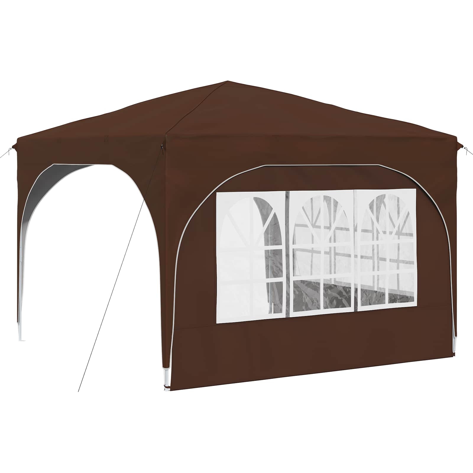 Pop-up Partyzelt 290 x 290 x 245 cm Creme