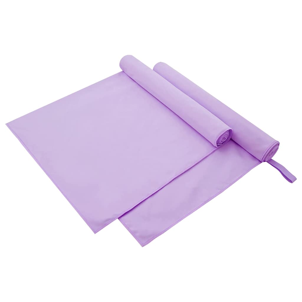 Sporthandtücher 2 pcs Schwarz 50 x 30 cm Polyester und Polyamid