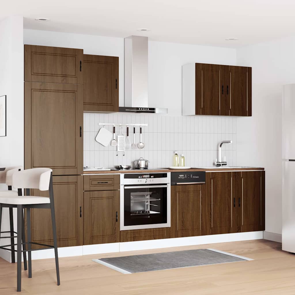 7-tlg. Küchenschrank-Set Porto Weiß Holzwerkstoff