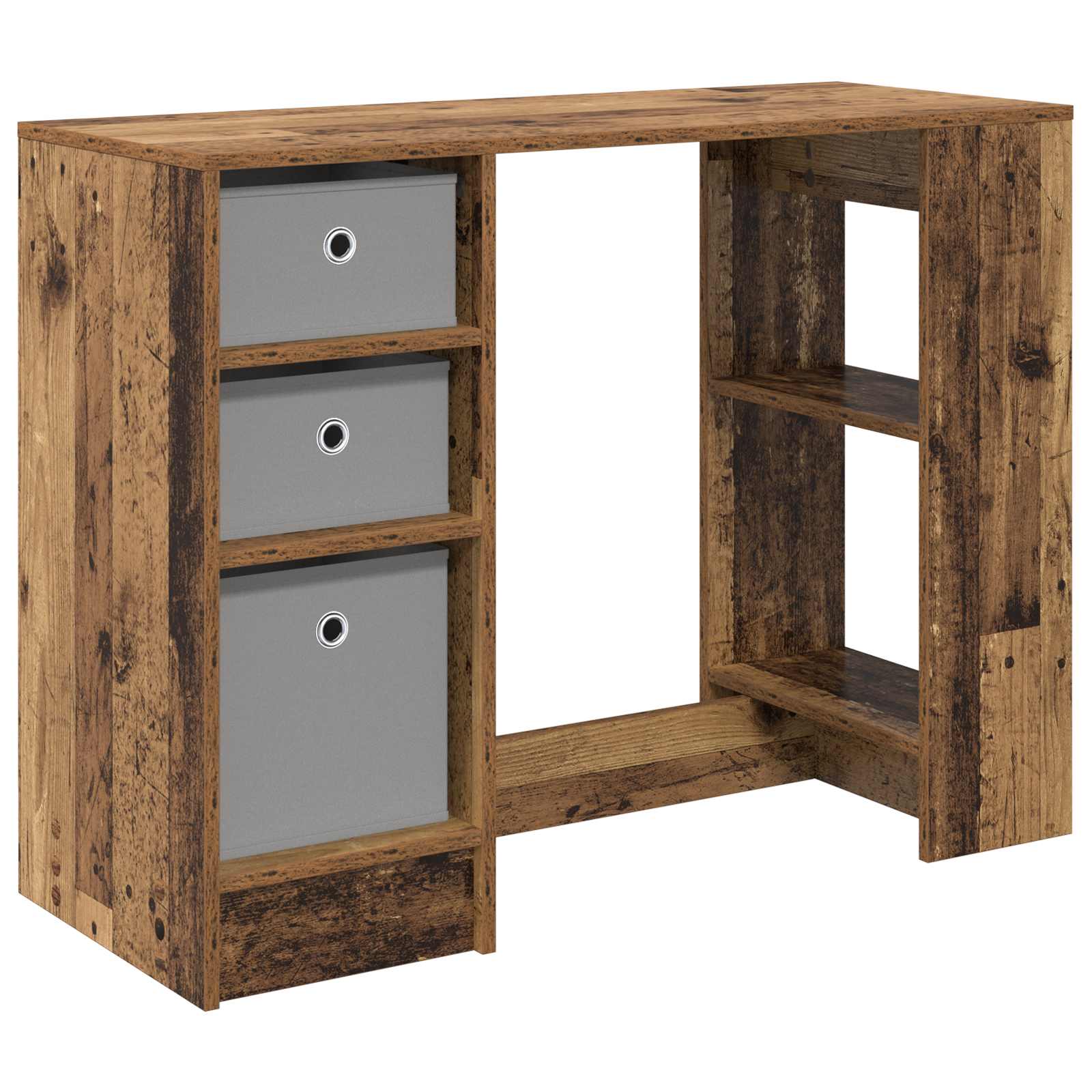 Schreibtisch mit Schubladen Weiß 100 x 40 x 75 cm Holzwerkstoff