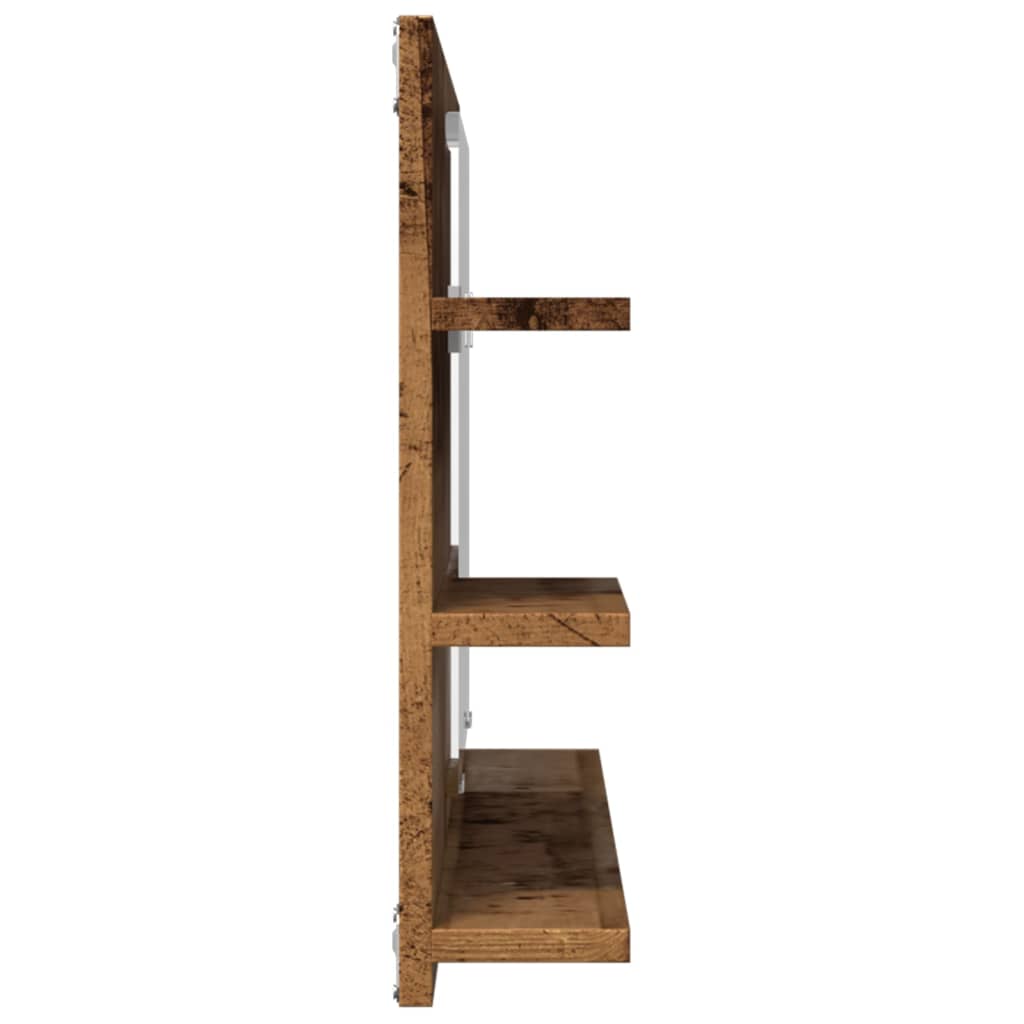Badspiegel Weiß 90x10,5x45 cm Holzwerkstoff